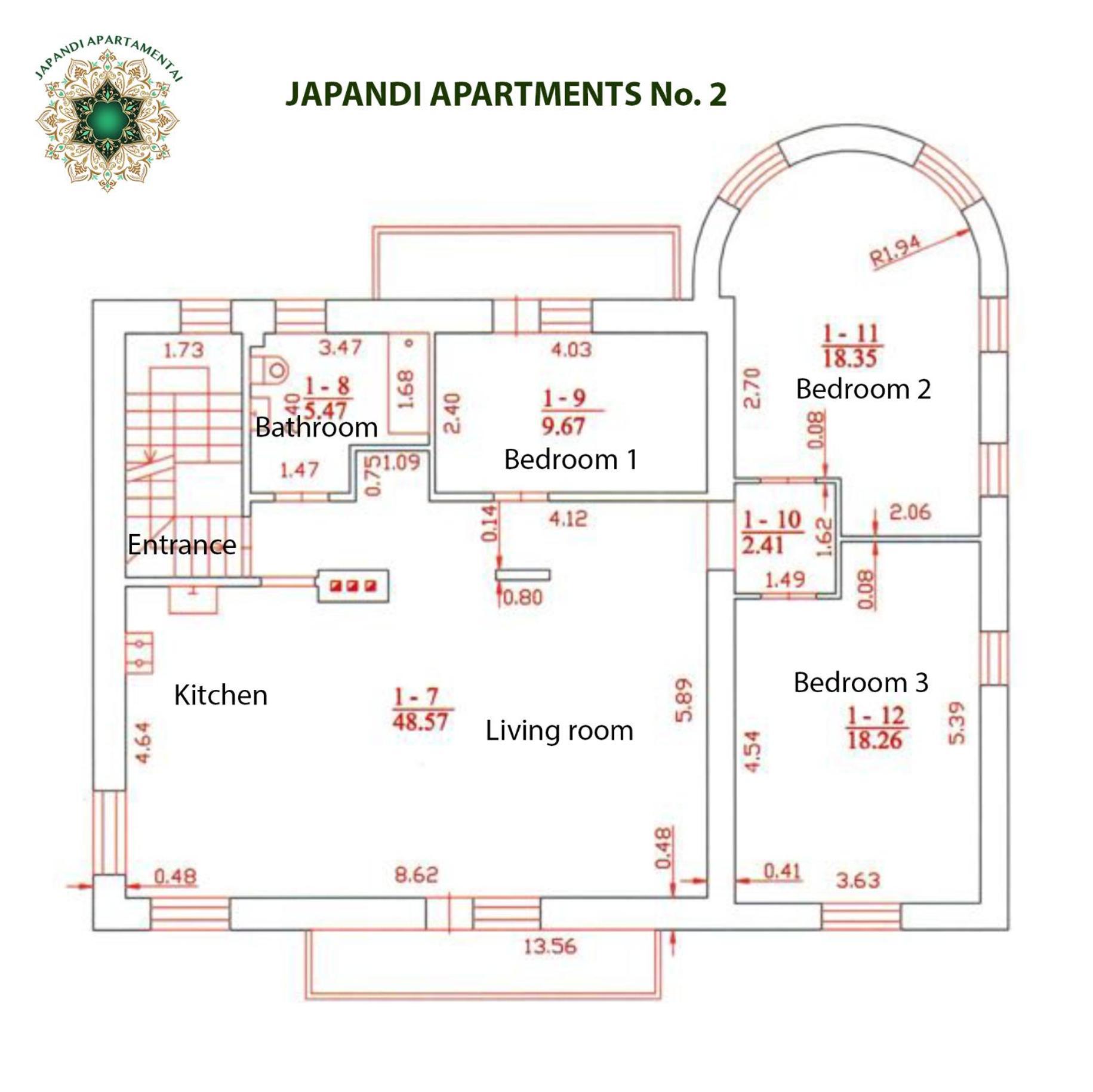 Japandi Apartamentai Kaunas Bagian luar foto